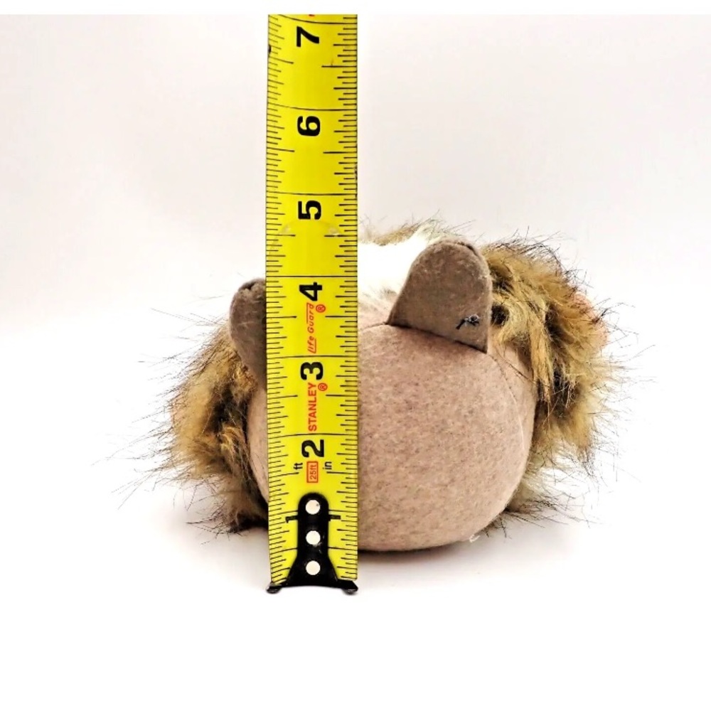 Steinar Fuzzy Hairy Gnome 12" Faux Fur Beard Hat Handmade Stuffed Plush - Picture 7 of 7